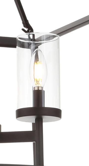 Anna 12" Metal/Glass LED Pendant - JONATHAN Y